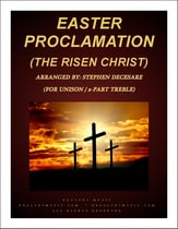 Easter Proclamation The Risen Christ Unison/Two-Part choral sheet music cover